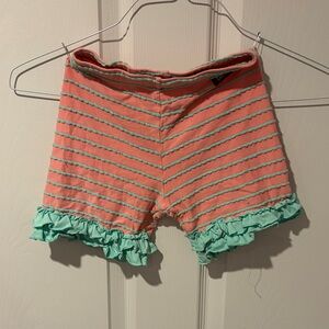 Matilda Jane Pink and Teal Ruffle Shorts